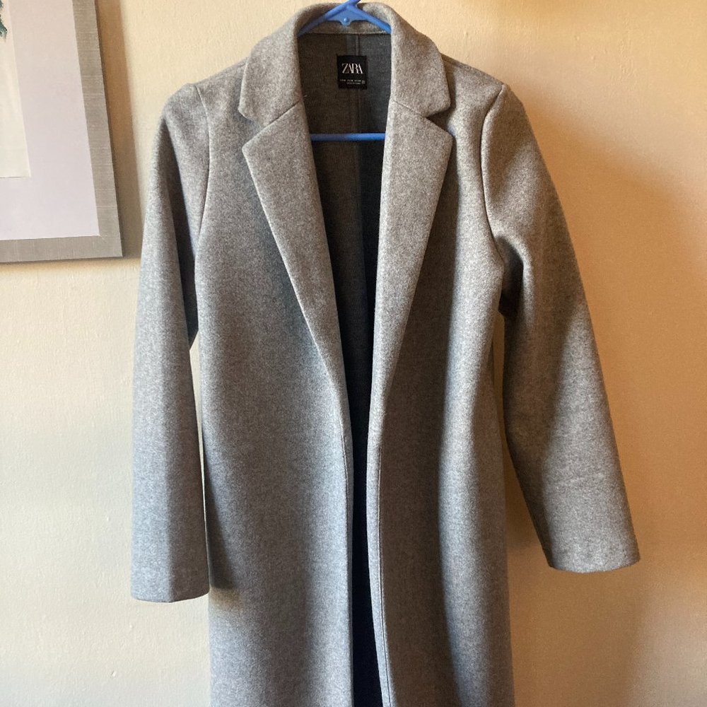 Zara Grey Peacoat (Women's Medium)
